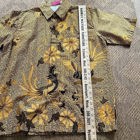 Couture BATIK Shirt KHARISMA WIJAYA INDONESIA size Large NWOT - Picture 7 of 12